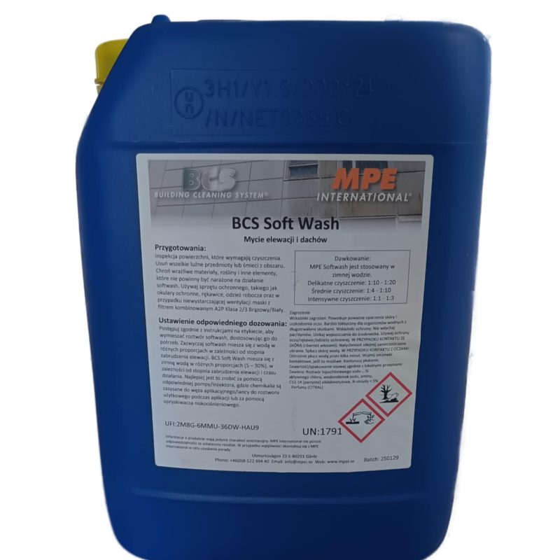BCS Soft Wash środek do mycia elewacji 10L