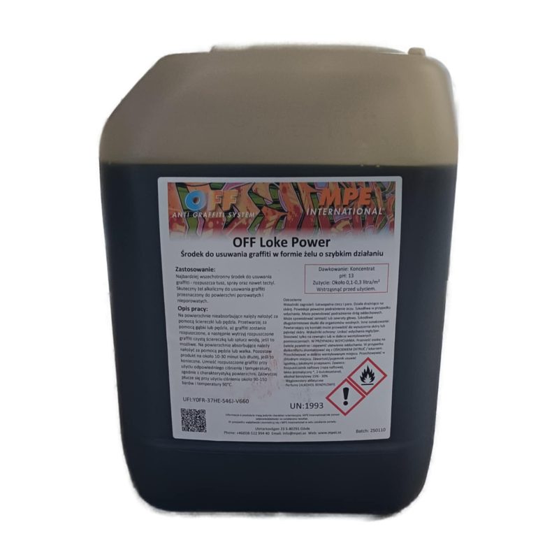 Off Loke Power żel do usuwania graffiti 10L