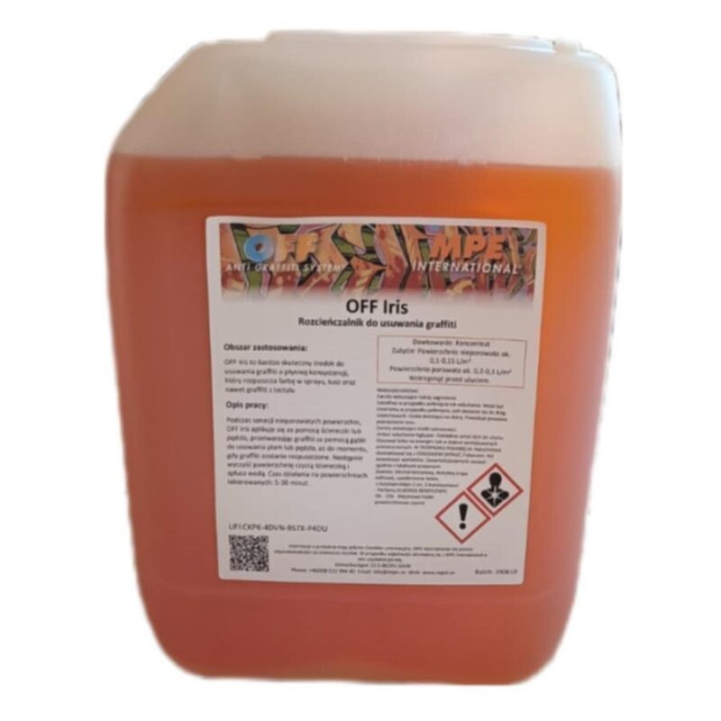 OFF Iris, Środek do usuwania graffiti 10 L