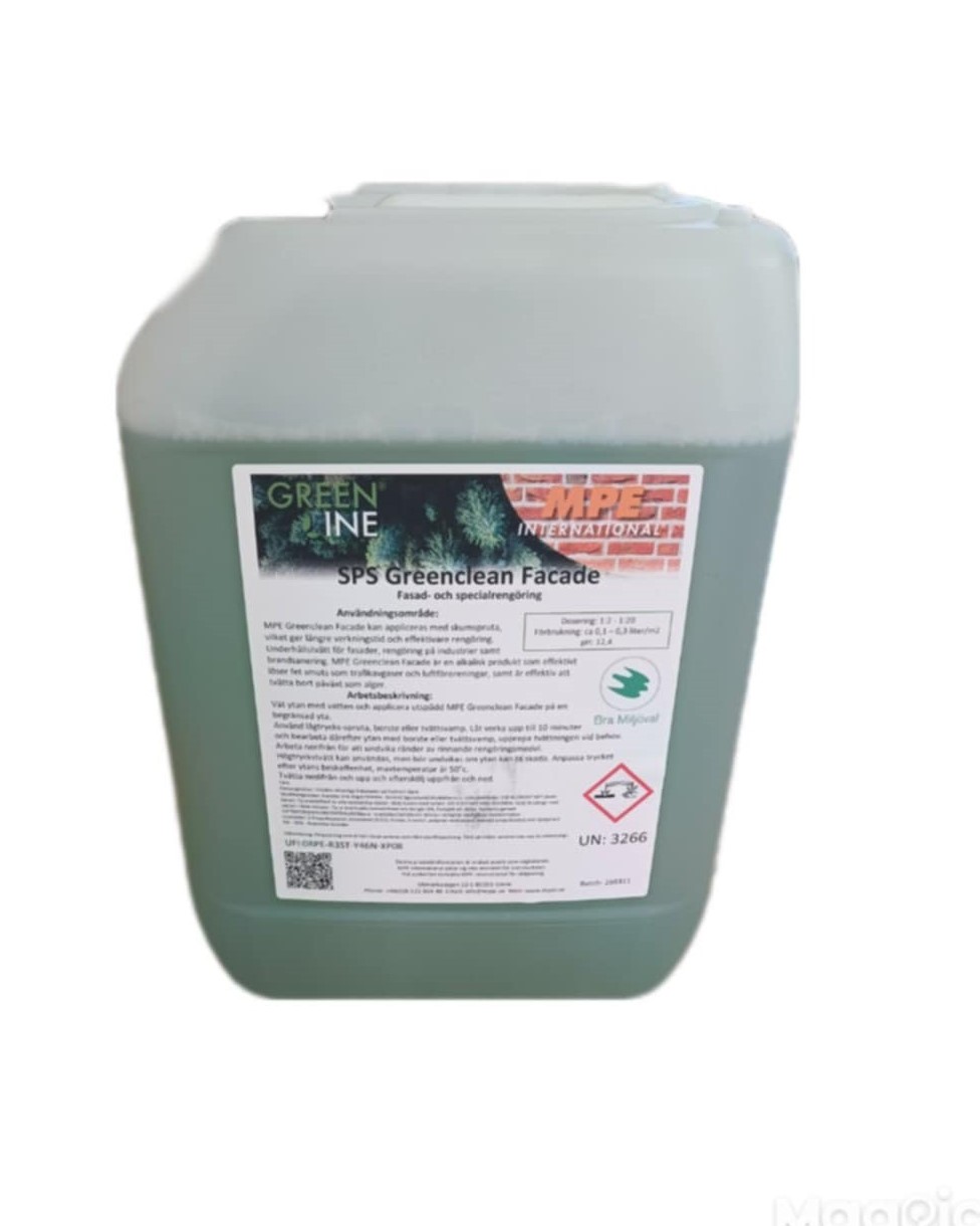 Fasada SPS Greenclean Elewacja z oznakowaniem ekologicznym.