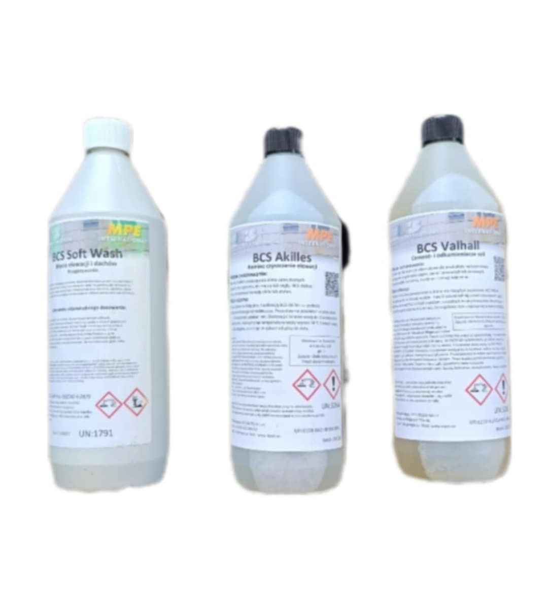 BCS soft, BCS Akilles, BCS Valhall próbki 1L